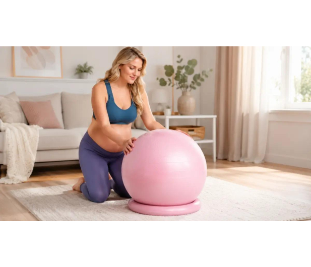 MOMCOZY Piłka porodowa MB01 BIRTHEASE, różowa - 1594815 - zdjęcie 2